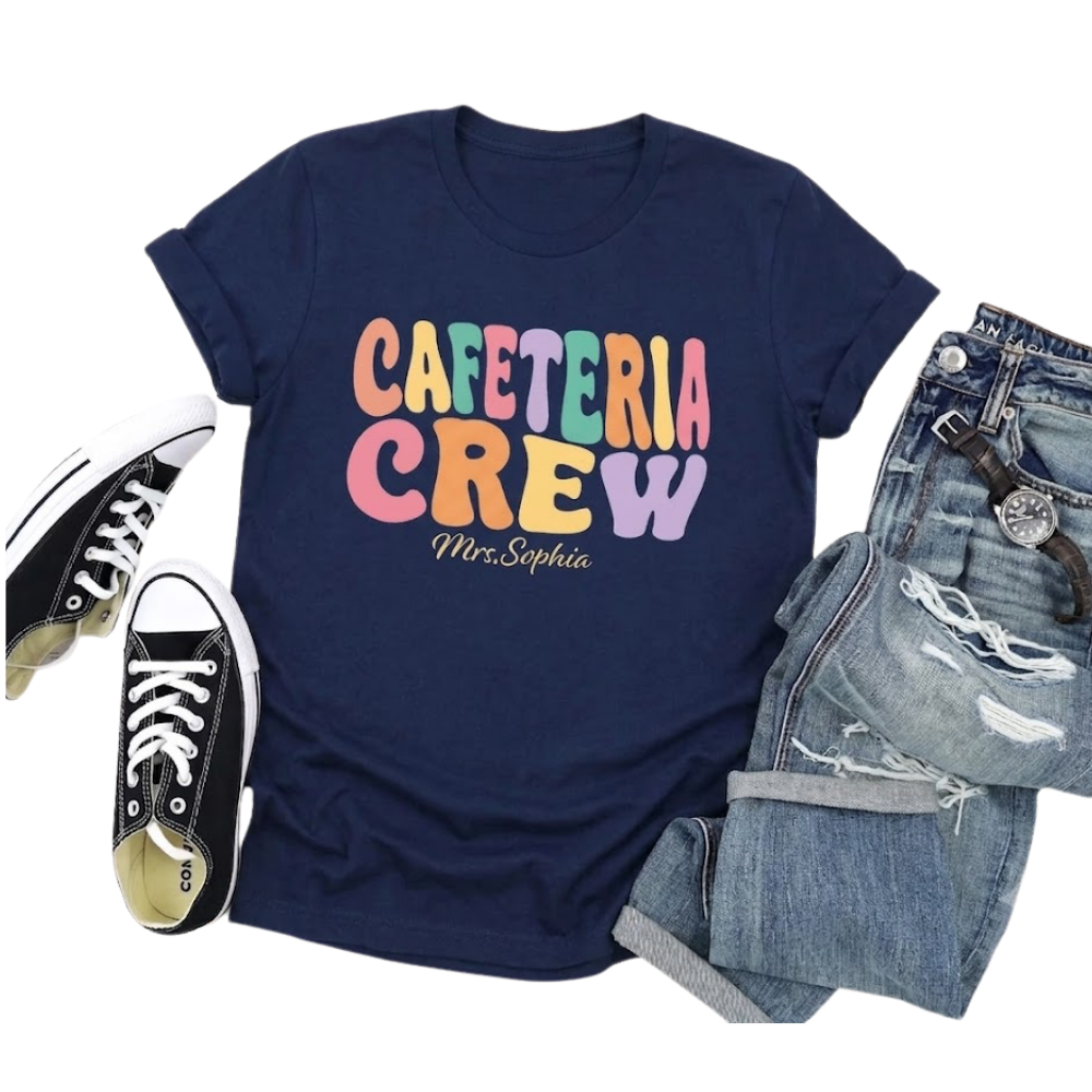 Custom School Counselor Matching Teacher T Shirt, Custom Name School Staff Shirts ET1045