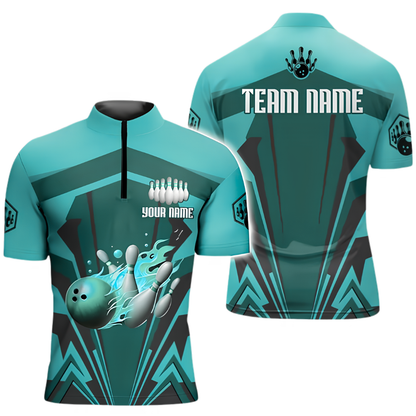 Custom Team Brown Bowling Jersey For Men, Custom Bowling Team Shirts BZ0666