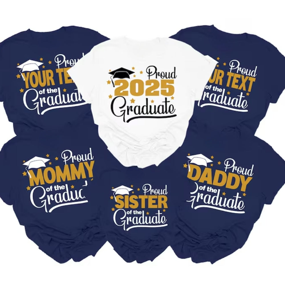 Personalized Graduation Matching Family T Shirts, Custom Graduation Matching Shirts For Family ET0234