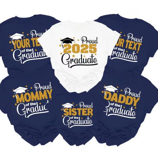 Personalized Graduation Matching Family T Shirts, Custom Graduation Matching Shirts For Family ET0234
