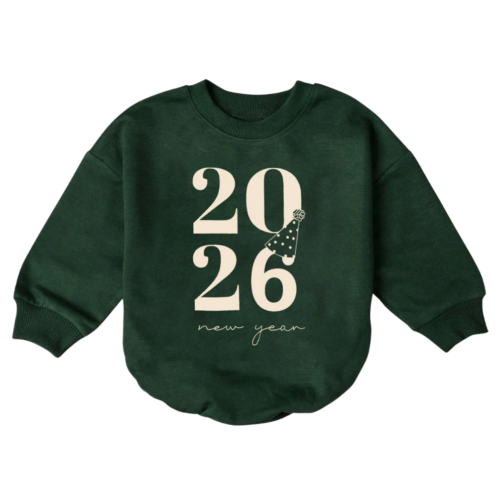 2027 New Year Baby Romper Sweatshirt, Baby New Year Romper Sweatshirt BB0118