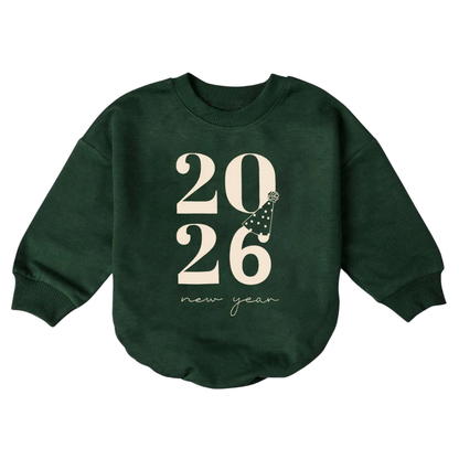 2027 New Year Baby Romper Sweatshirt, Baby New Year Romper Sweatshirt BB0118