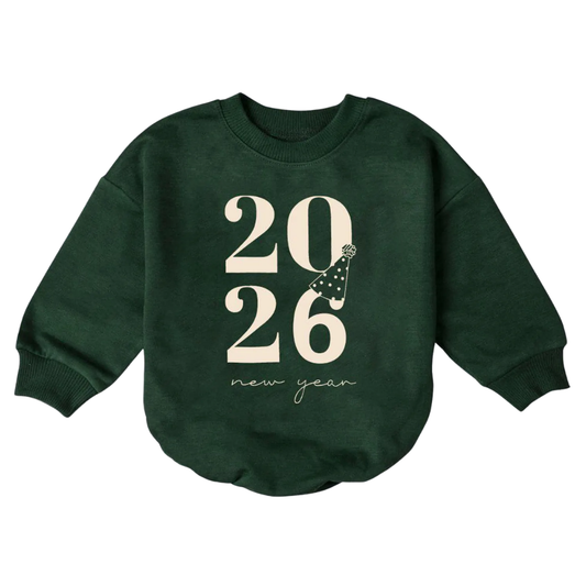 2027 New Year Baby Romper Sweatshirt, Baby New Year Romper Sweatshirt BB0118