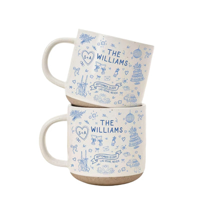 Personalised Wedding Mug, Personalized Cups For Wedding Party WD0035