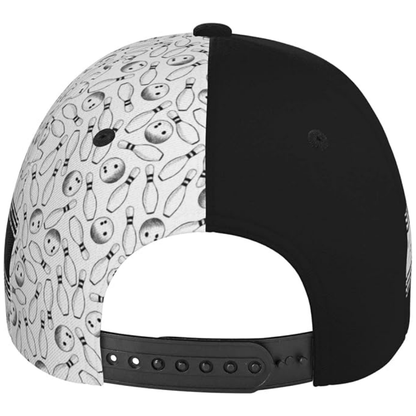 Custom Bowling 3D Printed Basbeball Cap, Custom Bowling Player Cap Hat CP0624
