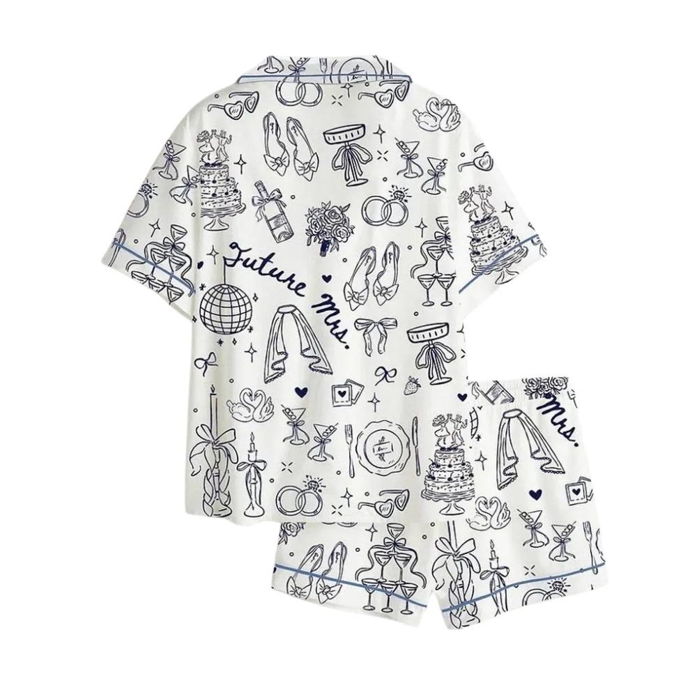 Future Mrs Bridal Shower Pajamas Set, Pajamas For Bridal Party WD0186