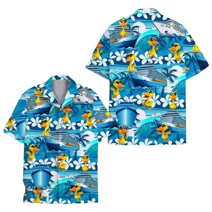 Cruise Duck Tropical Hawaiian Shirt For Men Women, Duck Hawaiian Shirts HE0011