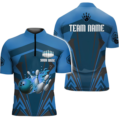 Custom Team Brown Bowling Jersey For Men, Custom Bowling Team Shirts BZ0666