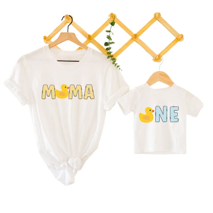 Duck One Matching Family First Birthday T Shirts, Duck 1st Birthday Family Shirts ET0368