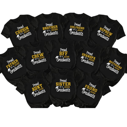 Personalized Proud Graduate Matching Family T Shirts, Personalized Graduation Shirts For Family ET0074