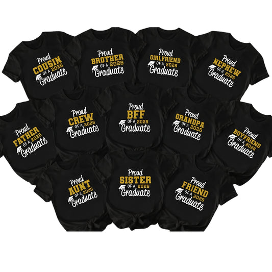 Personalized Proud Graduate Matching Family T Shirts, Personalized Graduation Shirts For Family ET0074