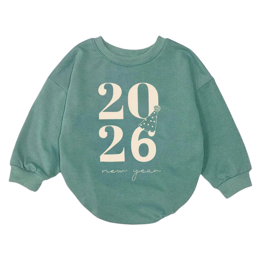 2027 New Year Baby Romper Sweatshirt, Baby New Year Romper Sweatshirt BB0118