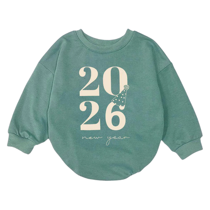 2027 New Year Baby Romper Sweatshirt, Baby New Year Romper Sweatshirt BB0118