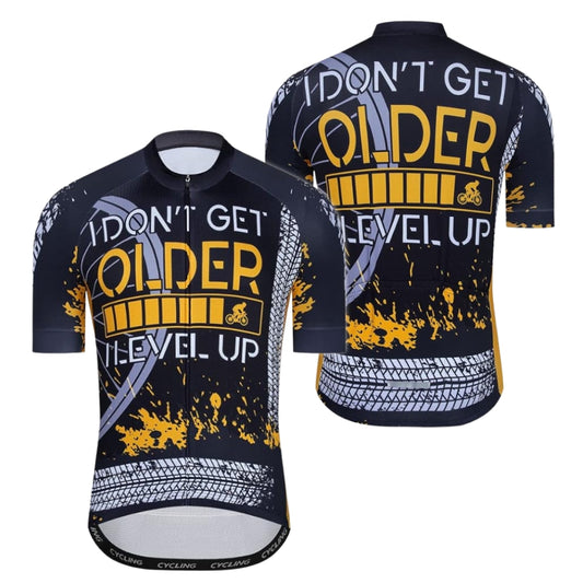 I Don't Get Older I Level Up Men's Short Sleeve Cycling Jersey, Funny Cycling Jerseys CZ0034