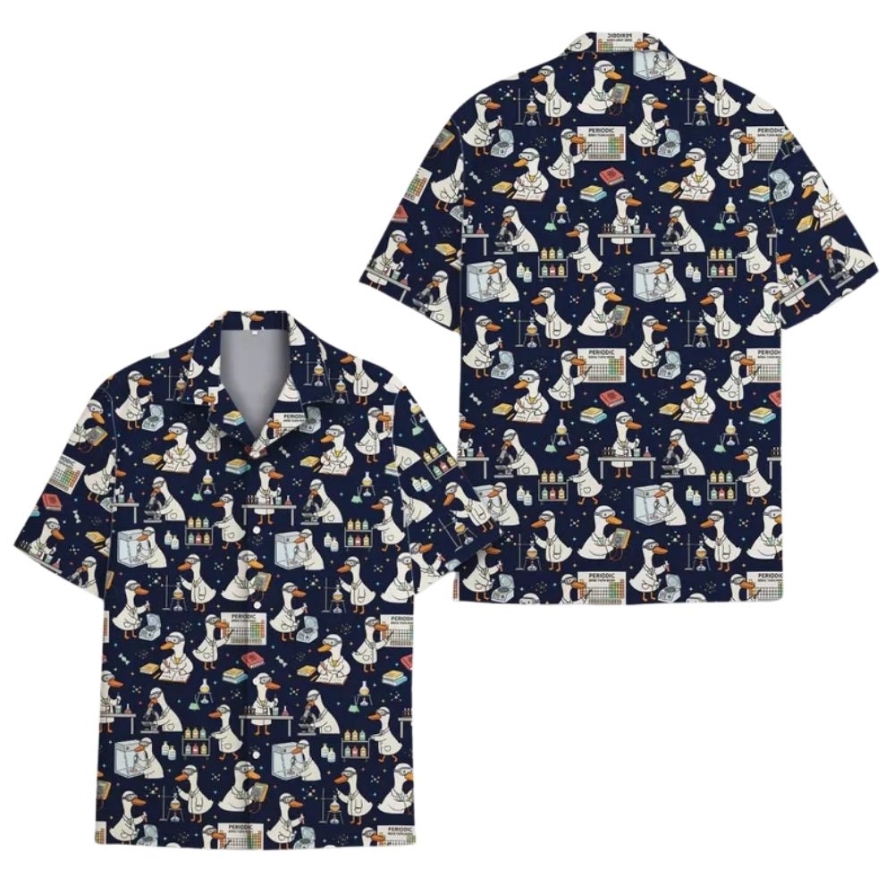 Goose Science Teacher Hawaiian Shirts Men Women, Goose Lover Hawaiian Shirt HE0172
