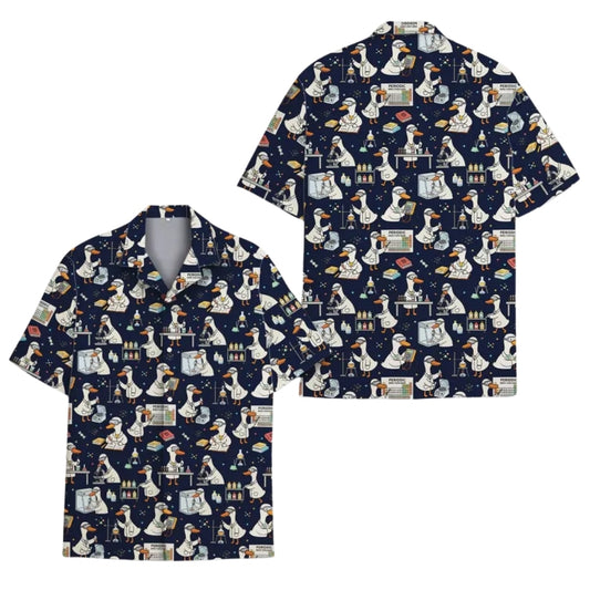 Goose Science Teacher Hawaiian Shirts Men Women, Goose Lover Hawaiian Shirt HE0172