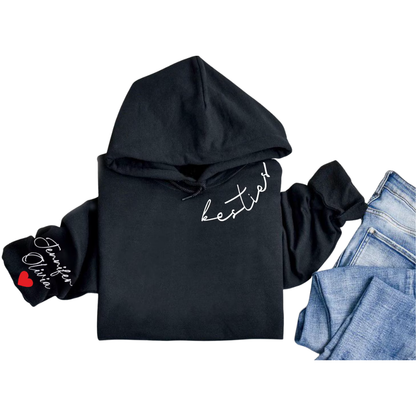 Custom Bestie Matching Hoodies With Name, Personalized Best Friend Hoodies Matching ET1488