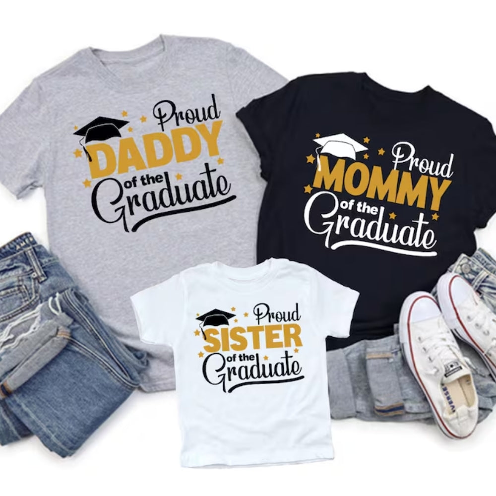 Personalized Graduation Matching Family T Shirts, Custom Graduation Matching Shirts For Family ET0234