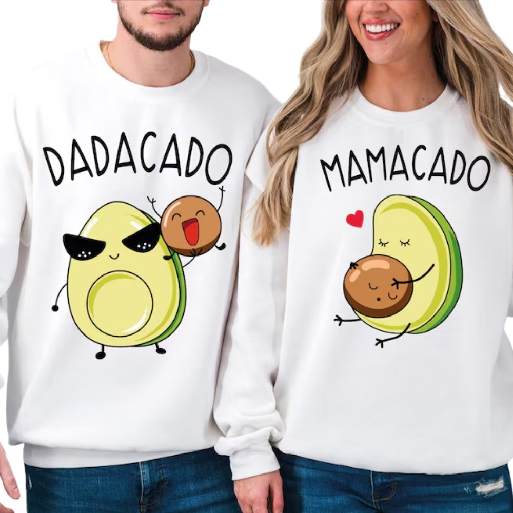 Babycado Mamacado Dadacado Matching Family T Shirts, Avocado Family Matching Shirts ET1020