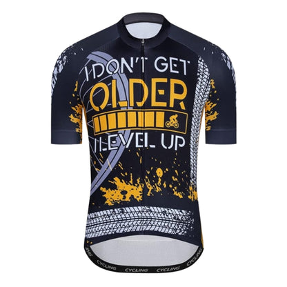 I Don't Get Older I Level Up Men's Short Sleeve Cycling Jersey, Funny Cycling Jerseys CZ0034