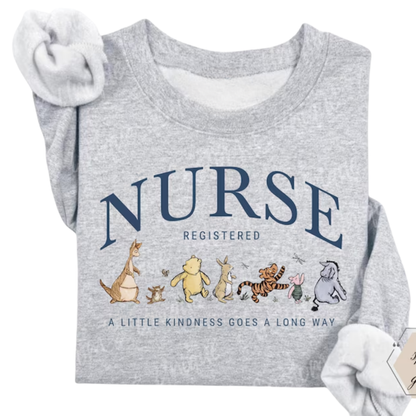 Nurse Registered A Little Kindness Goes A Long Way Sweatshirt, RN Graduation Sweatshirt For Nurse 2D0886