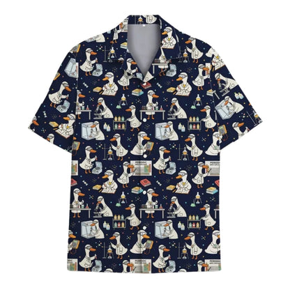 Goose Science Teacher Hawaiian Shirts Men Women, Goose Lover Hawaiian Shirt HE0172