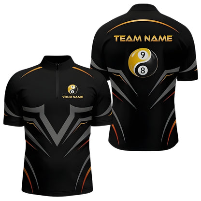 Custom 8 Ball 9 Ball Billiard Men Jersey, Custom Billiard Team Shirts BIZ0239