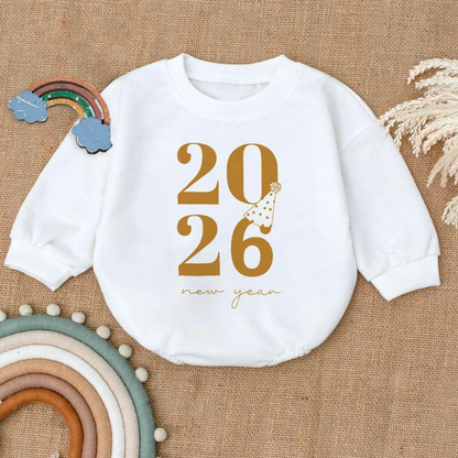 2027 New Year Baby Romper Sweatshirt, Baby New Year Romper Sweatshirt BB0118