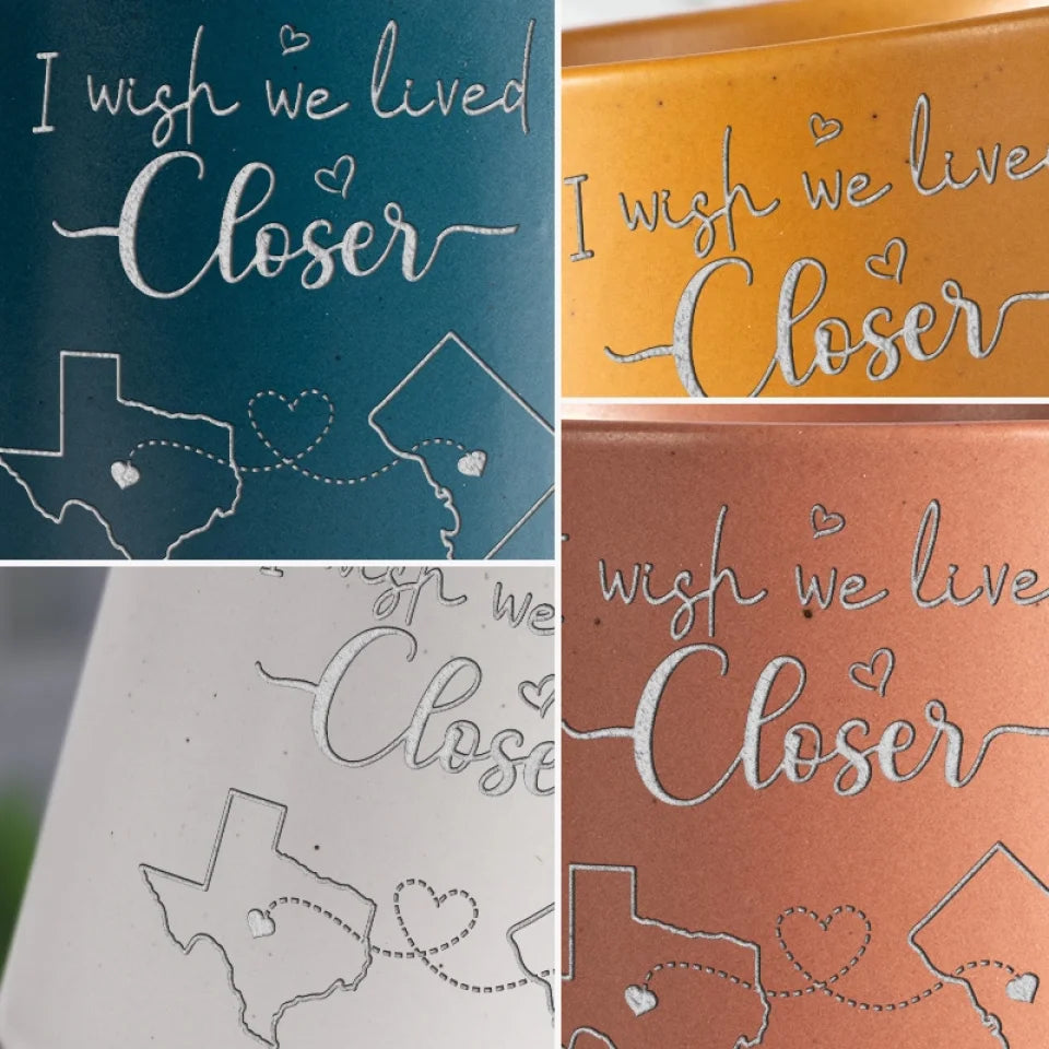 I Wish We Lived Closer - Bestie Personalized Custom Pottery Mug - Gift For Best Friends, BFF, Sisters MU0001