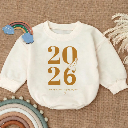 2027 New Year Baby Romper Sweatshirt, Baby New Year Romper Sweatshirt BB0118