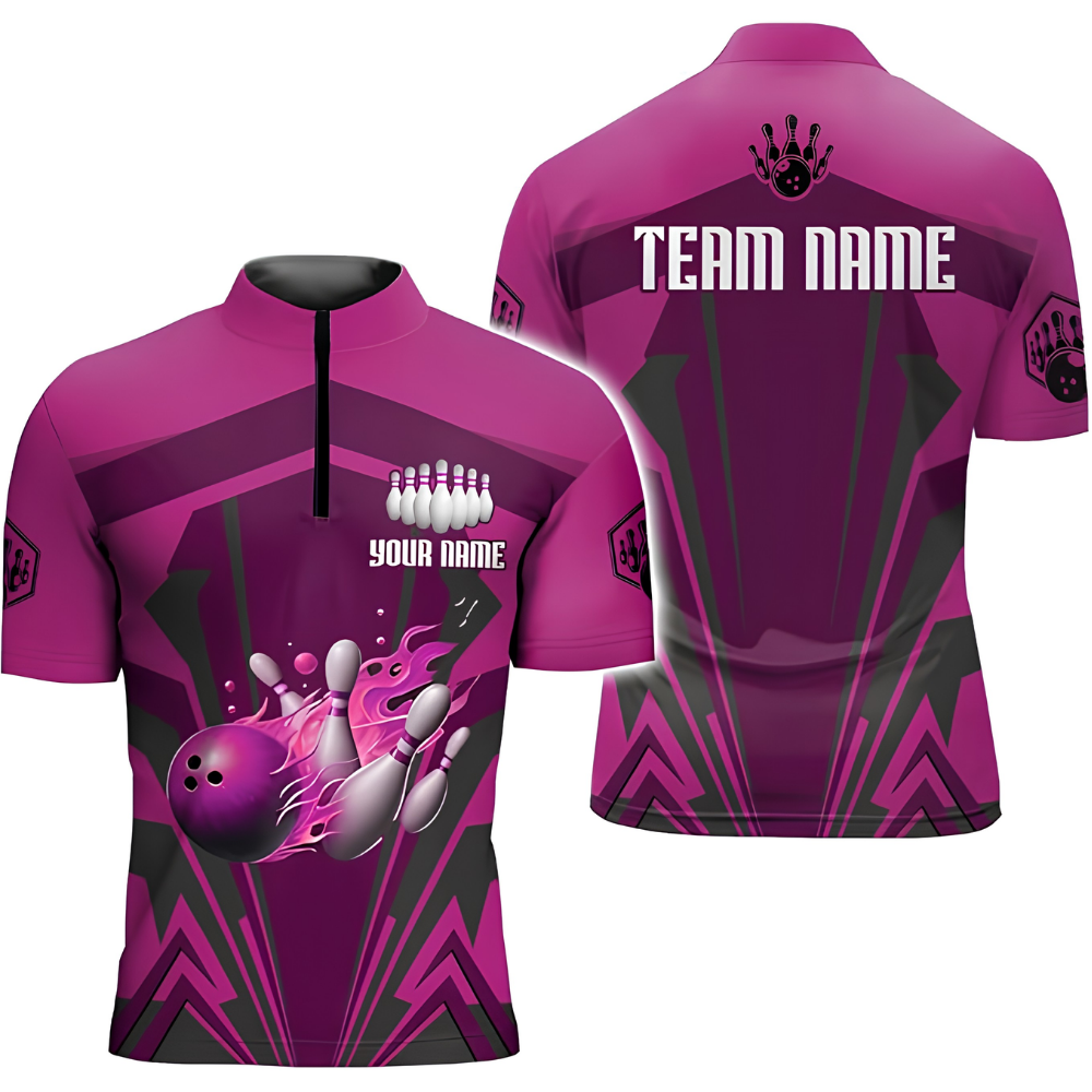 Custom Team Brown Bowling Jersey For Men, Custom Bowling Team Shirts BZ0666
