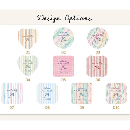 Personalized Bridesmaid Ring Dish Colorful Stripe, Custom Bridesmaid Jewelry Dish WD0277