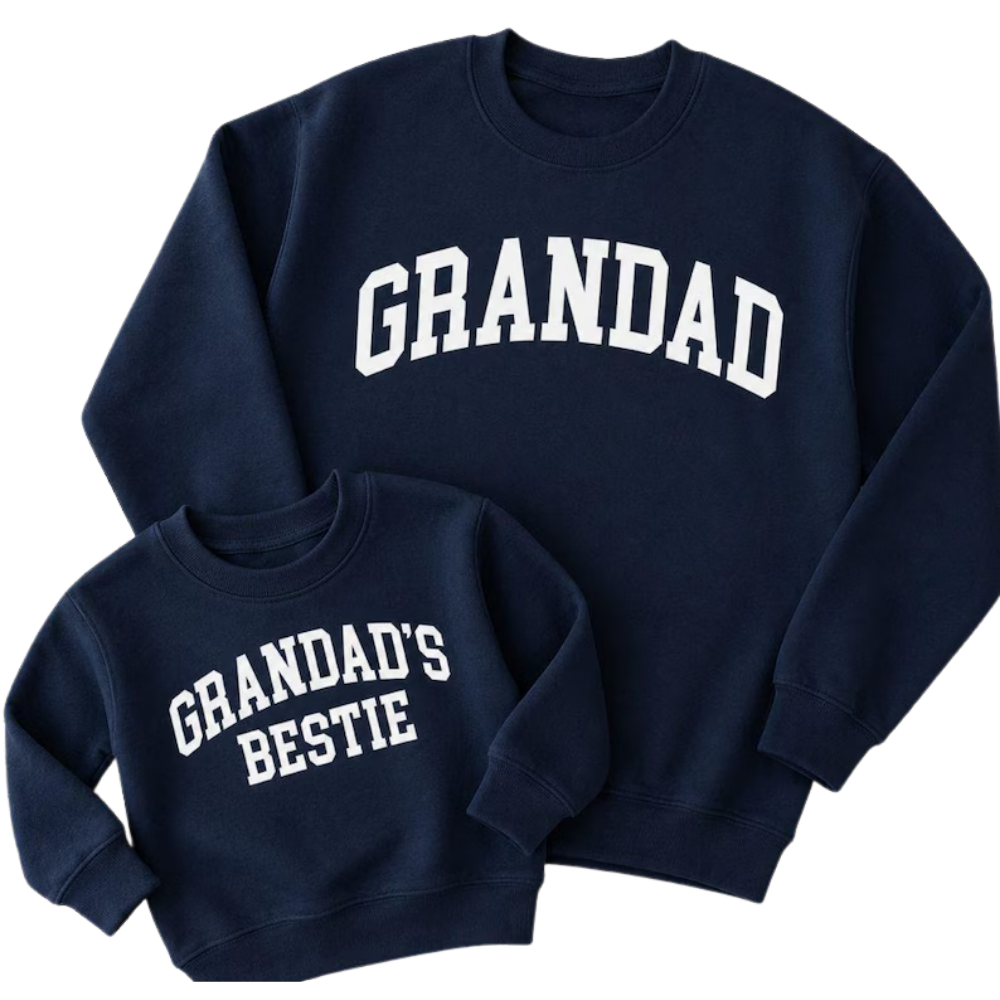 Grandad Grandad's Bestie Matching Sweatshirt, Matching Grandpa And Grandson Sweatshirts ET1554