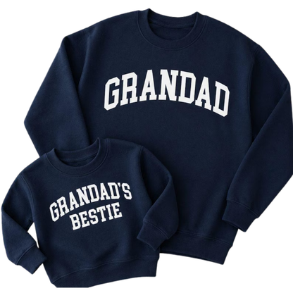 Grandad Grandad's Bestie Matching Sweatshirt, Matching Grandpa And Grandson Sweatshirts ET1554