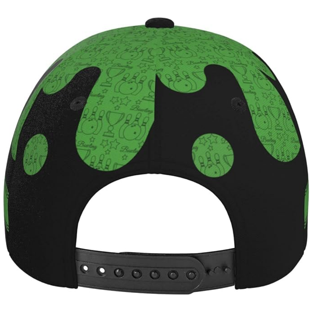 Personalized Bowling Green Black Baseball Cap, Custom Bowling Hat 3D Printed CP0625