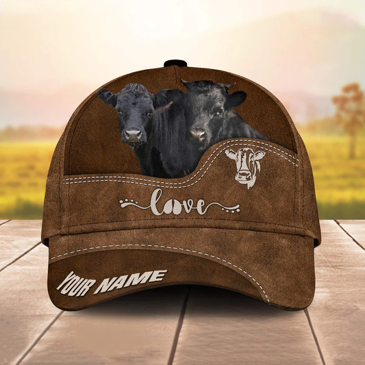 Dexter Love Leather Pattern Customized Name Cap CA0150