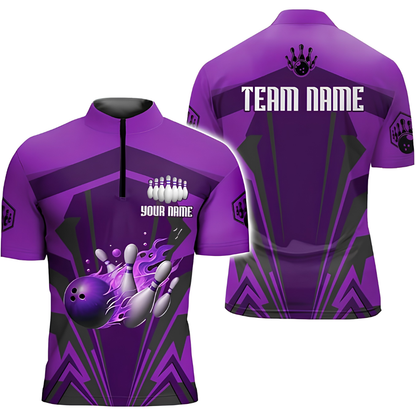 Custom Team Brown Bowling Jersey For Men, Custom Bowling Team Shirts BZ0666