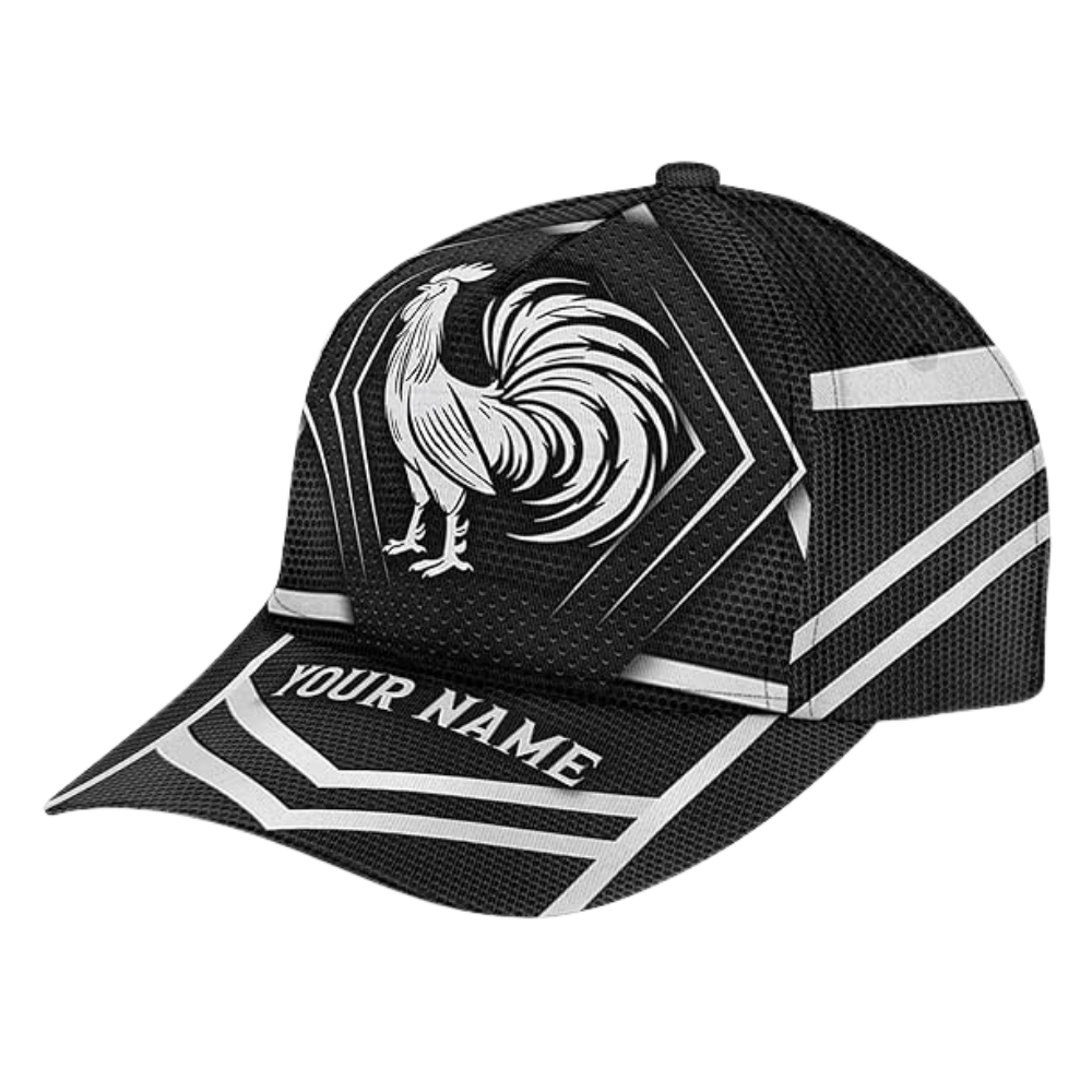 Custom Rooster Baseball Cap For Chicken Lover, Custom Rooster Chicken Caps CP0207