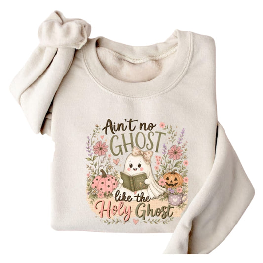 Ain’t No Ghost Like The Holy Ghost Halloween Sweatshirt For Women, Halloween Christian Sweatshirt 2D0980