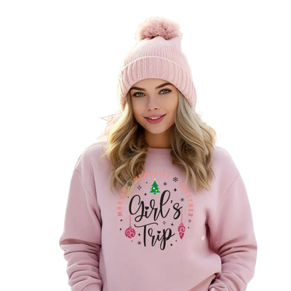 Christmas Girl‘s Trip Making Memories Together Sweatshirt, Travel Xmas Sweatshirt 2D0553