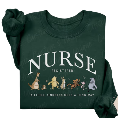 Nurse Registered A Little Kindness Goes A Long Way Sweatshirt, RN Graduation Sweatshirt For Nurse 2D0886