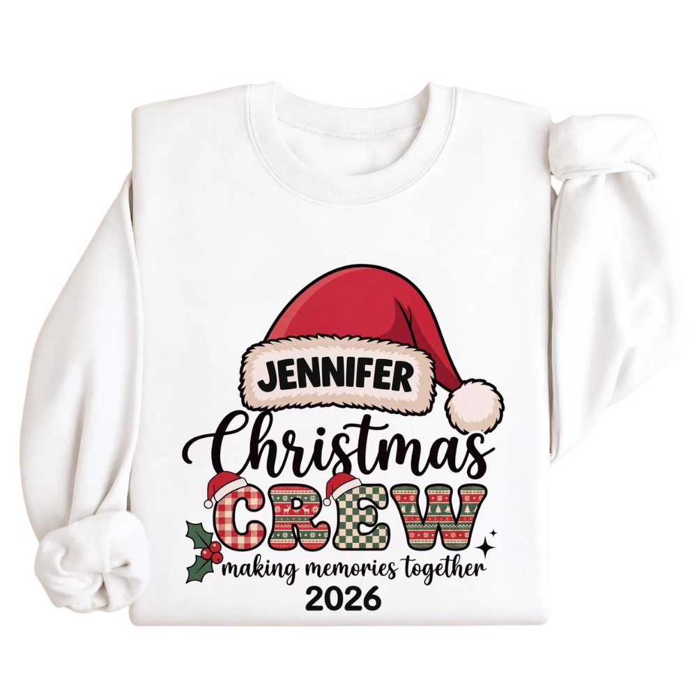 Christmas Crew Making Memories Together Custom Family Matching Sweatshirt, Custom Christmas Sweatshirt Matching ET1661