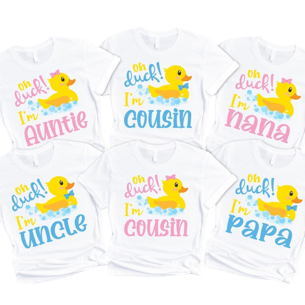 Oh Duck I'm One Custom Matching First Birthday Family T Shirts, Personalized Family 1st Birthday Shirts ET0369