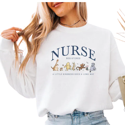 Nurse Registered A Little Kindness Goes A Long Way Sweatshirt, RN Graduation Sweatshirt For Nurse 2D0886