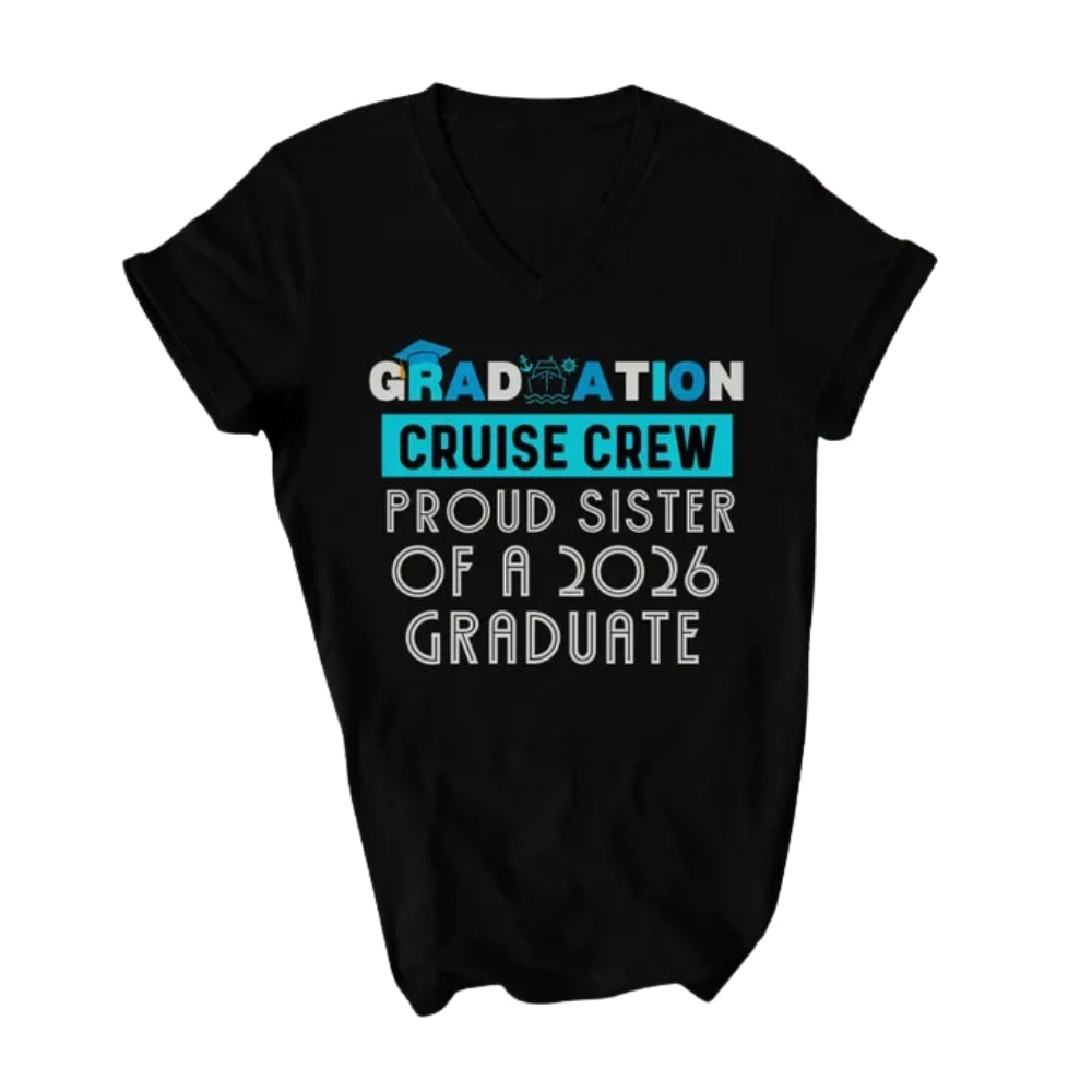 Graduation Cruise Crew Custom Family Matching T Shirts, Personalized Matching Graduation Cruise Family Shirts ET0519