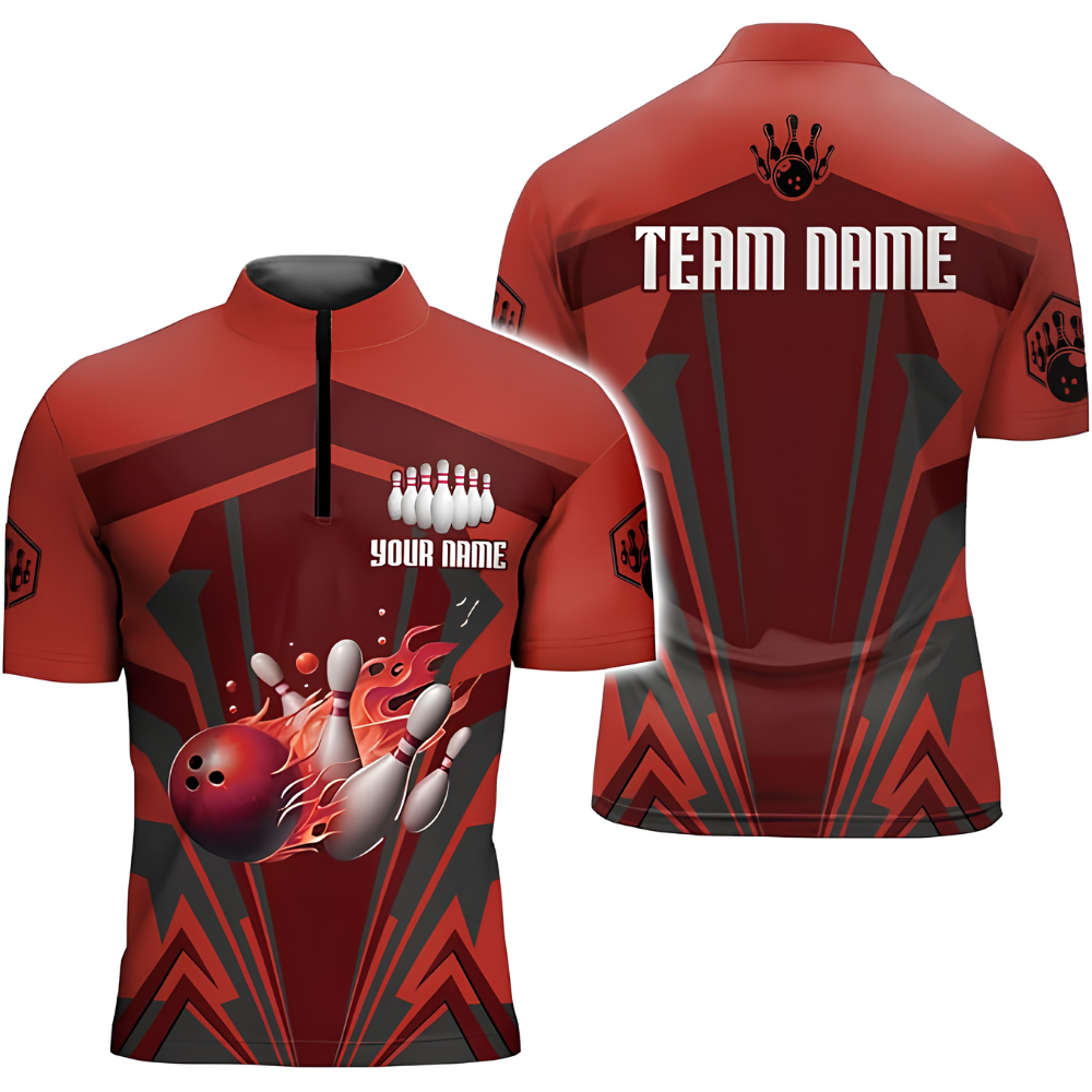 Custom Team Brown Bowling Jersey For Men, Custom Bowling Team Shirts BZ0666