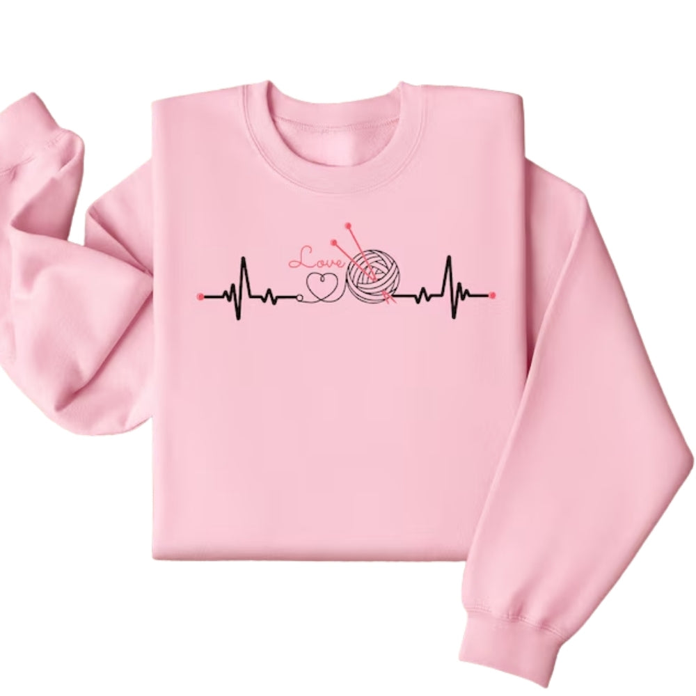 Women's Knitting Sweatshirt, Knitting Lover Sweatshirt 2D0785