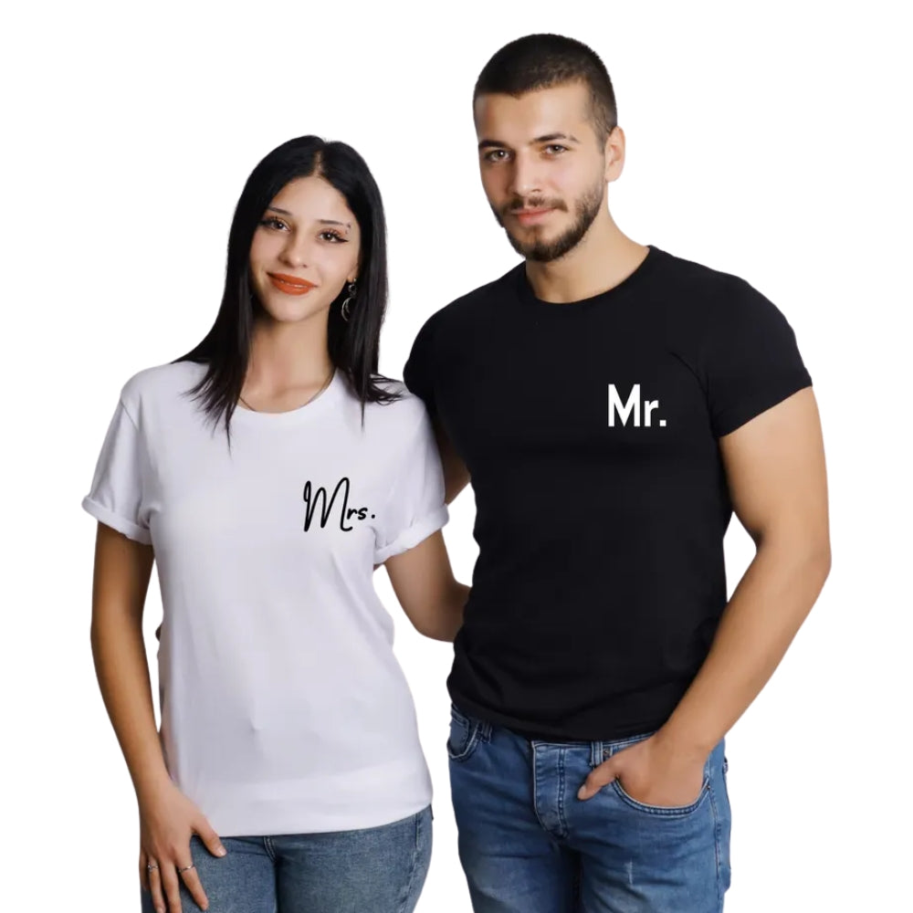 Custom Last Name With Number Anniversary Couple Matching Shirts, Personalized His And Her Anniversary Shirts ET0905
