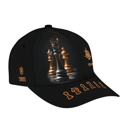 Custom Name Chess Player Baseball Cap, Custom Chess Lover Cap Hat CP0706