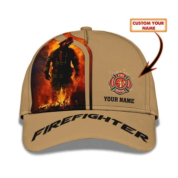 Fireman Classic Cap Custom Firefighter 3D Baseball Cap Gift For Firefighter CA0447